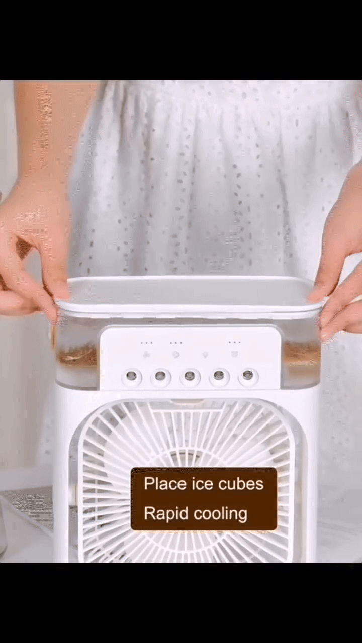Cooling Fan With Ice Cooling Fan Dunes Decor 